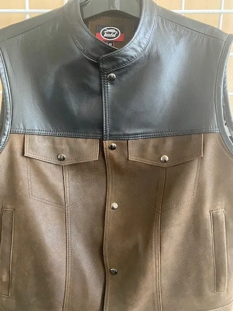 #3421 Men's Leather Vest