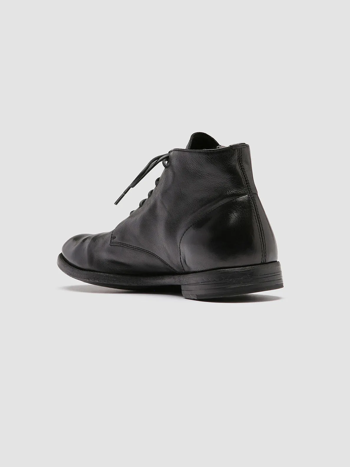 ARC 513 - Black Leather Ankle Boots