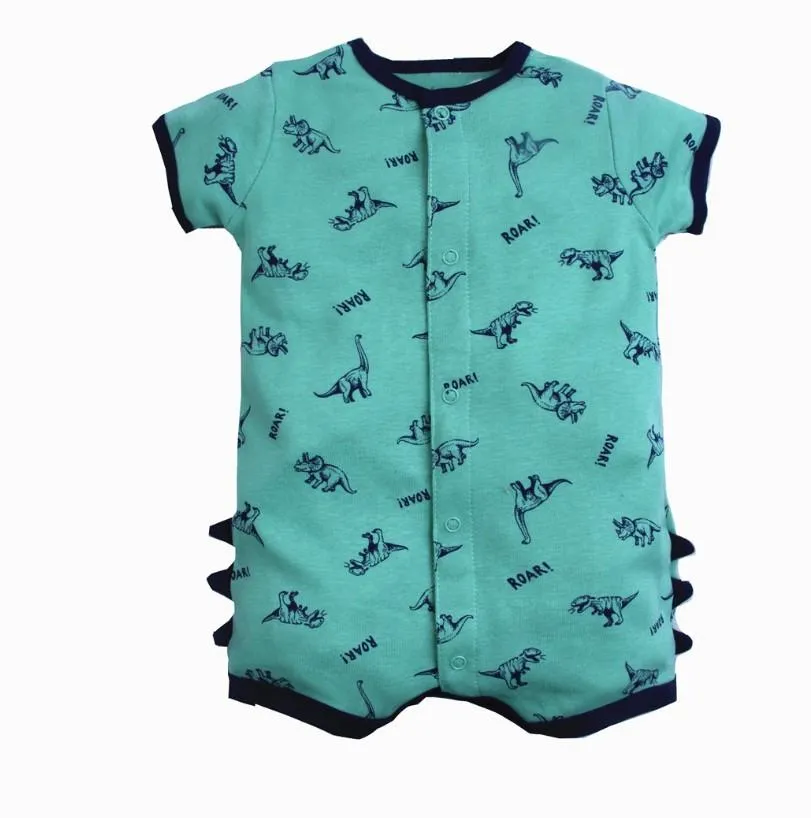 Baby Romper Shorts Combo- Cute Butterfly and Naughty Saurus