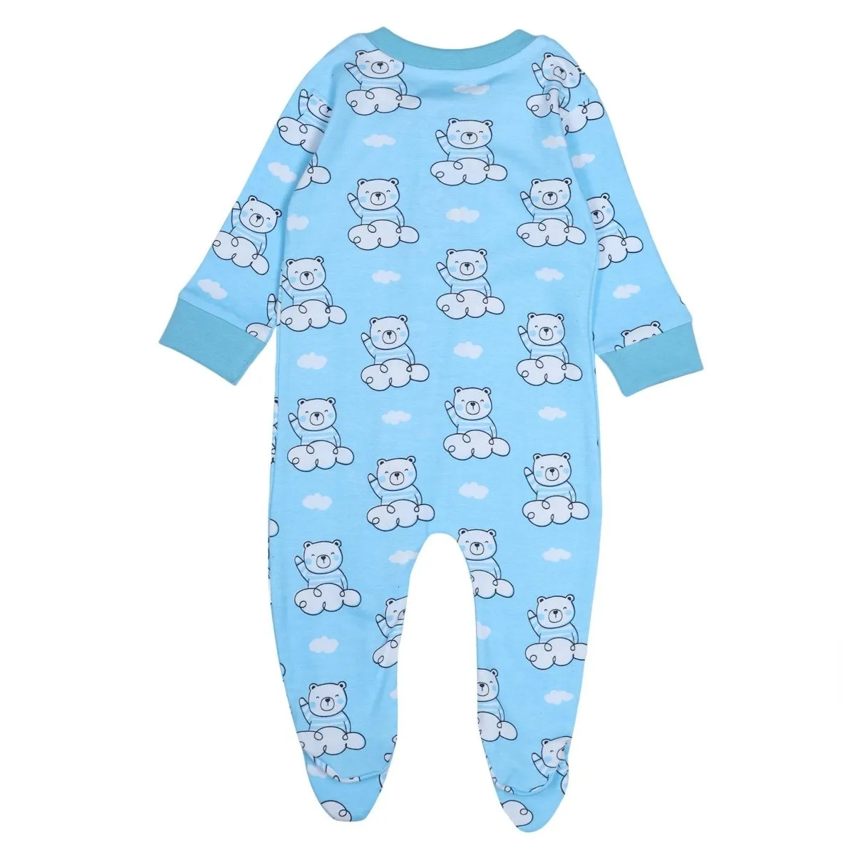 Baby Zipper Romper Combo - Meow Meow & Hello Bear