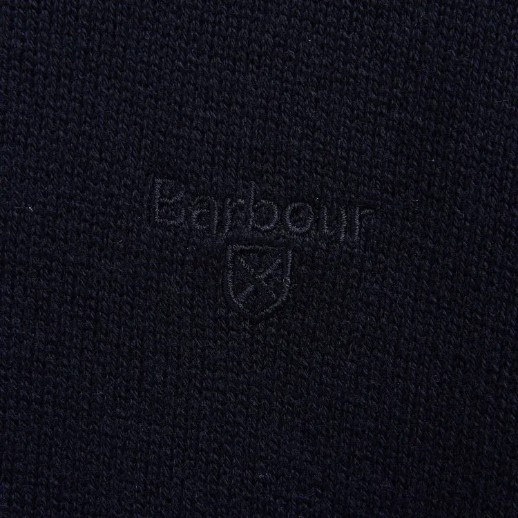 Barbour Cotton Half Zip Sweater - Black