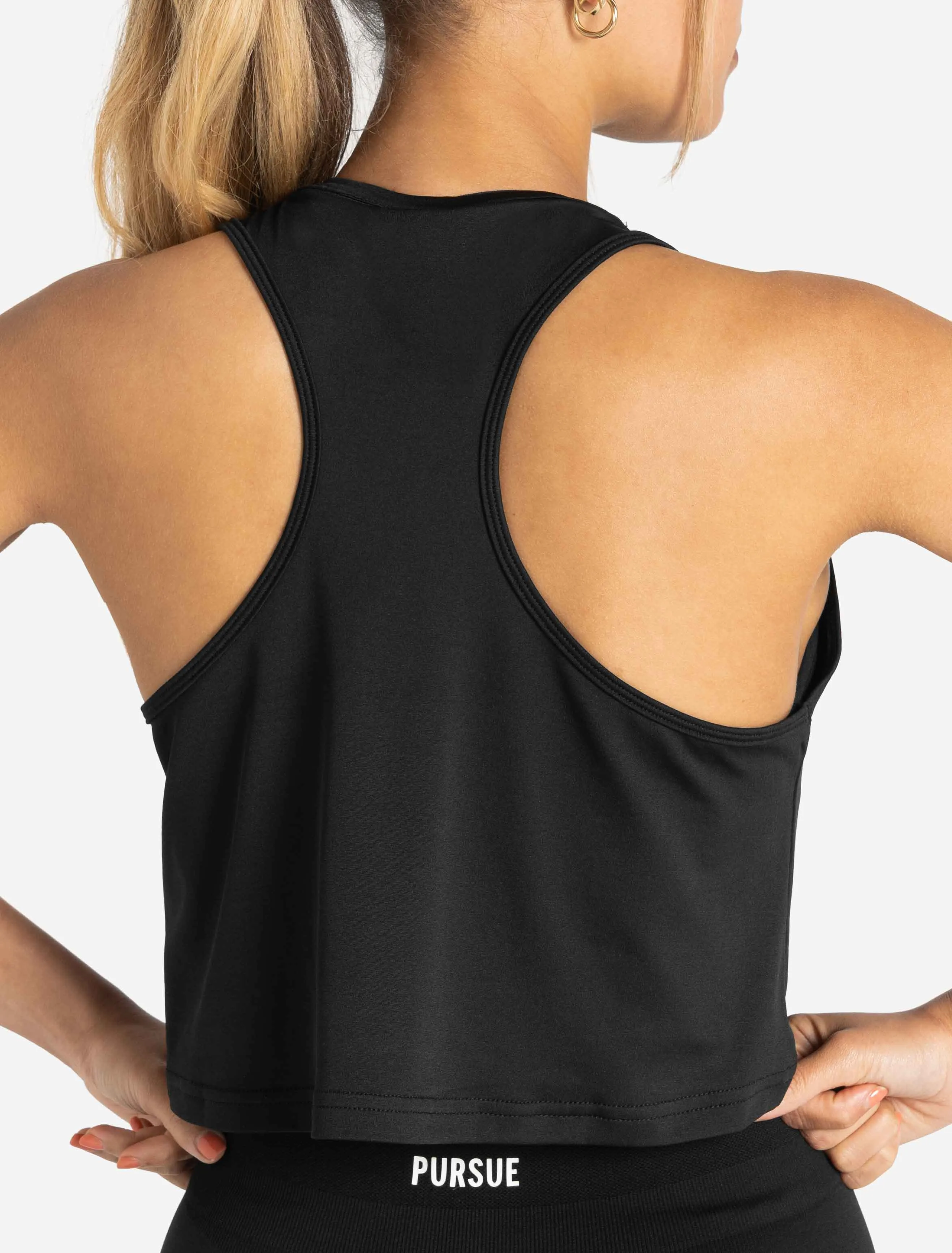 BreathEasy Crop Vest - Black