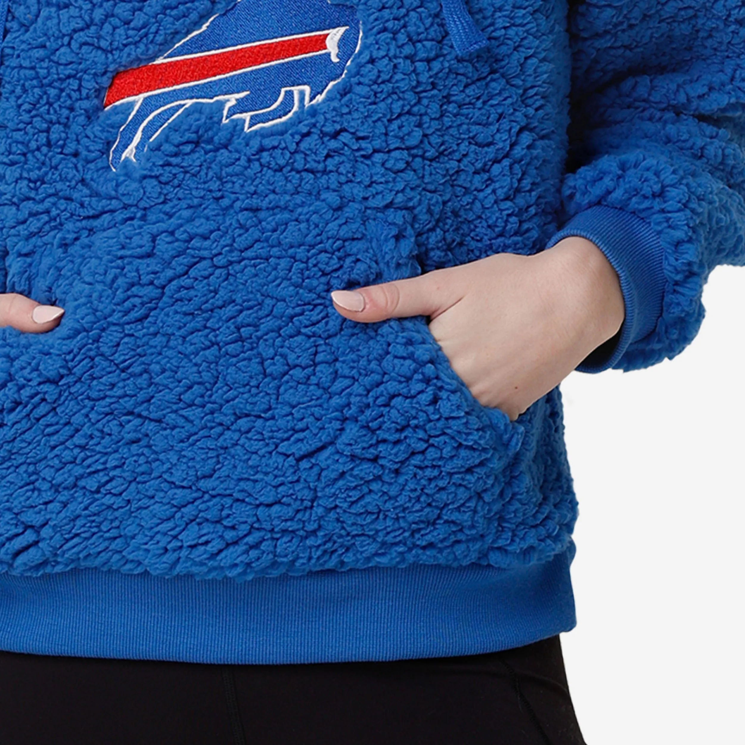 Buffalo Bills Womens Sherpa Hooded Sweatshirt