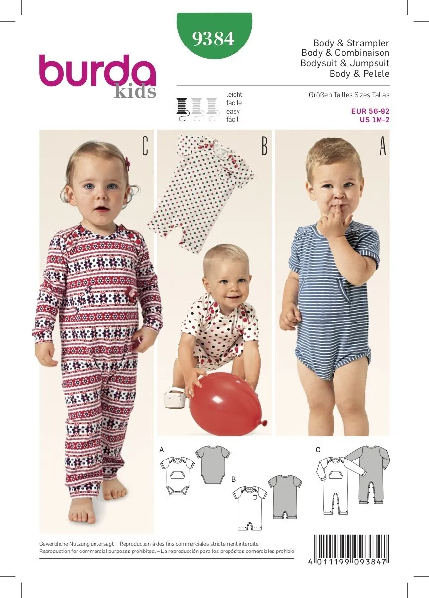 Burda Pattern 9384 (1M-2Yr)