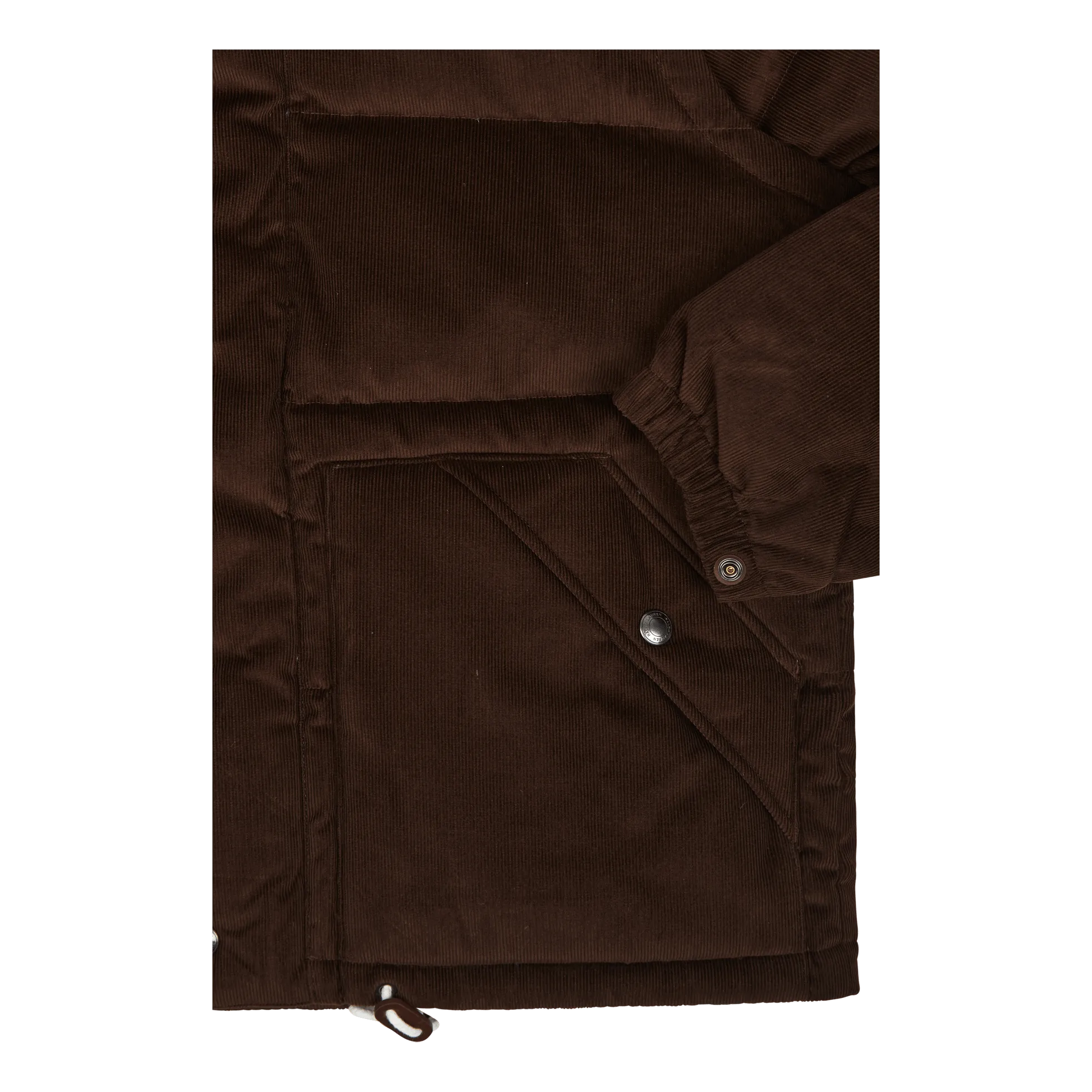 Convertible Corduroy Down Jacket Dark Beech