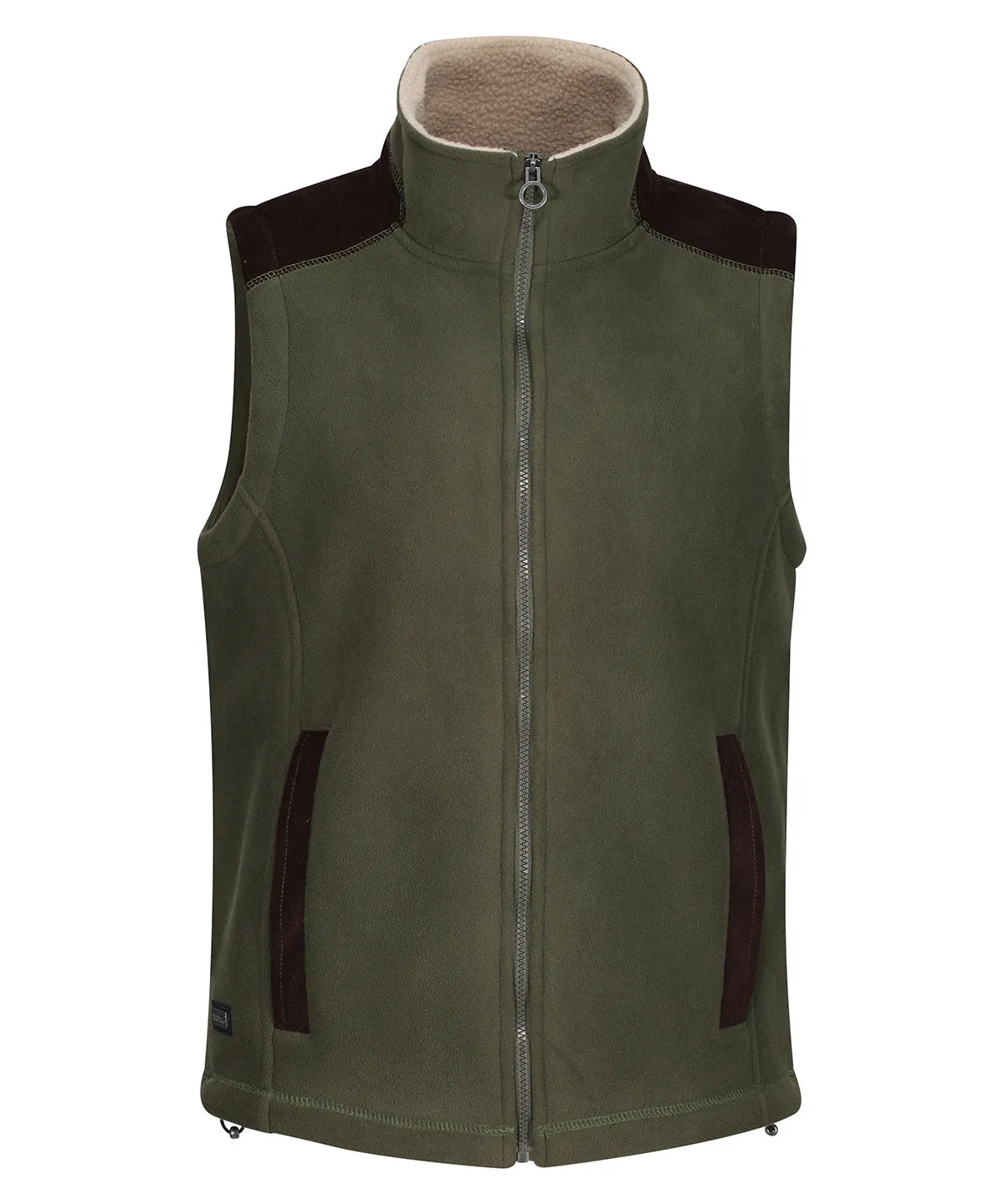 Faversham fleece bodywarmer | Dark Khaki