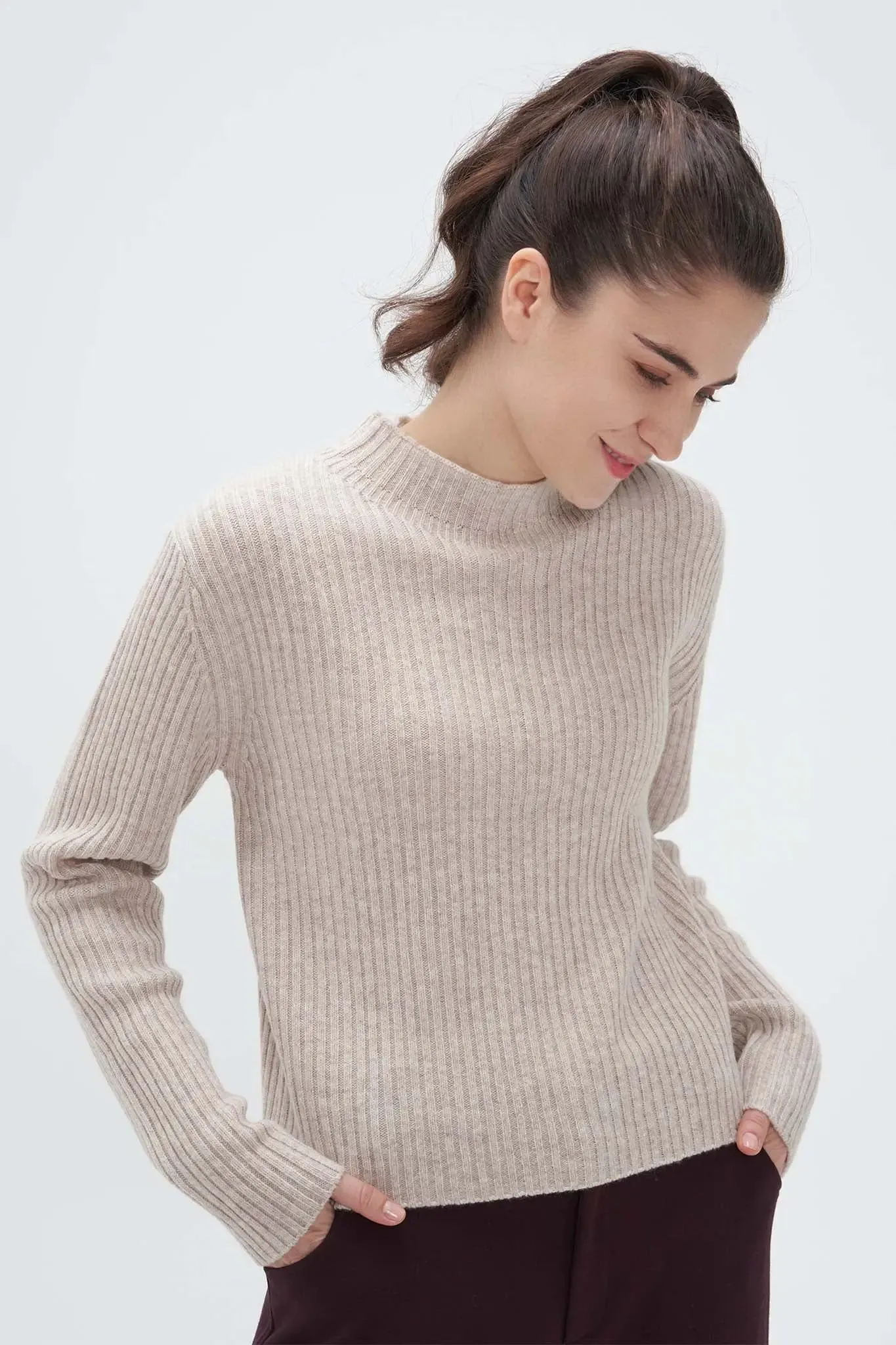 Fisherman Sweater in Cashmere and Wool