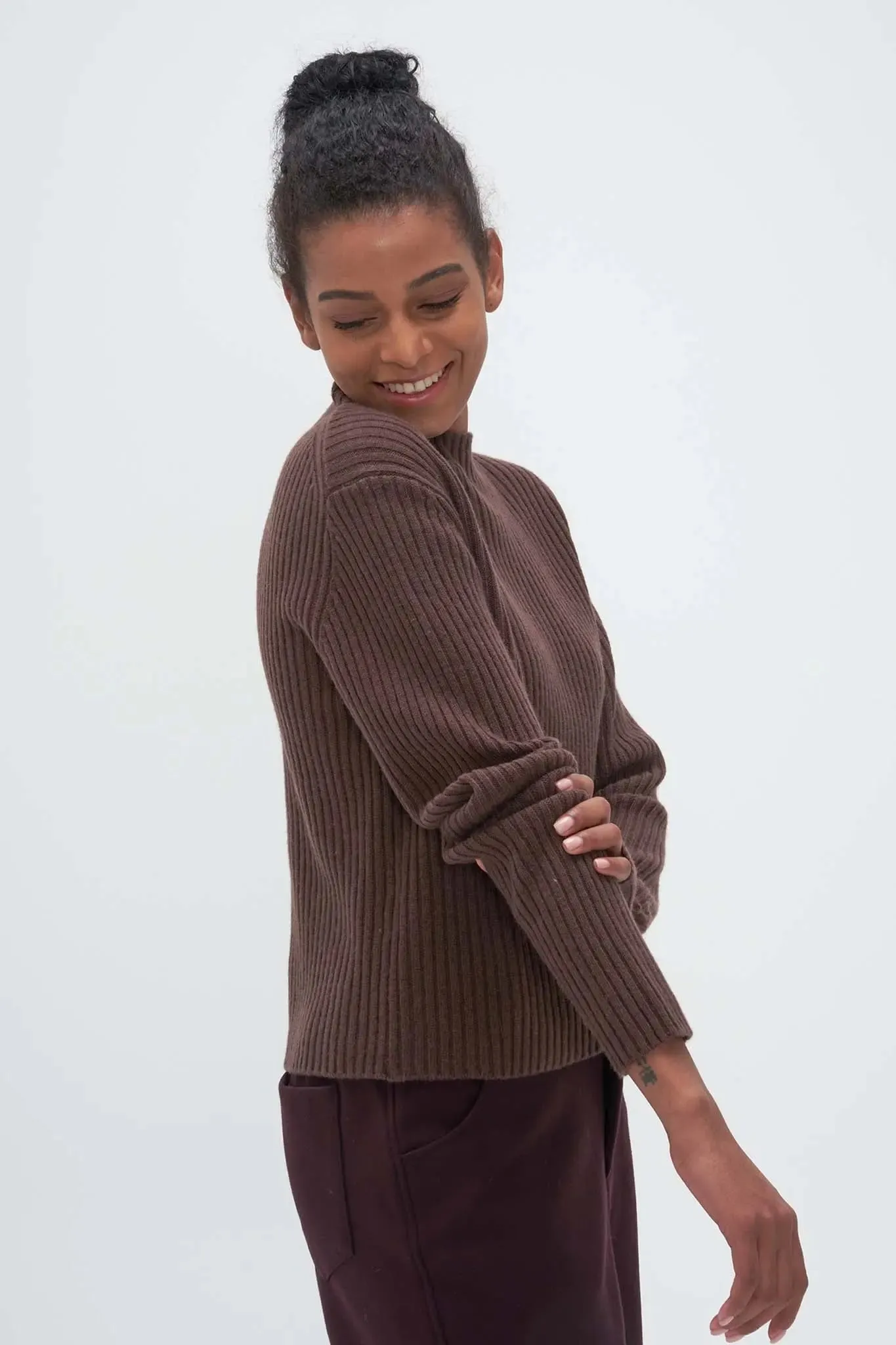 Fisherman Sweater in Cashmere and Wool