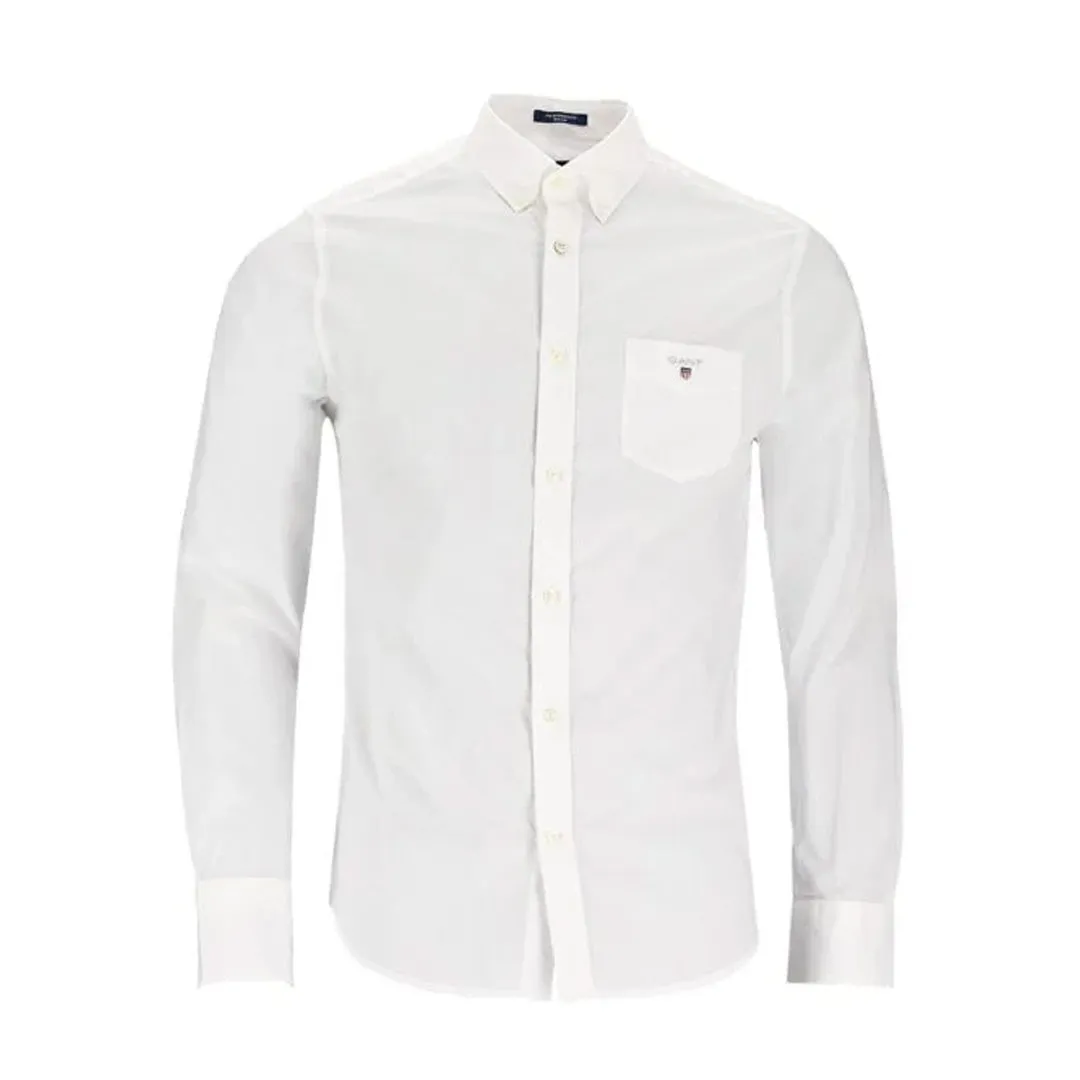 Gant Original Oxford Plain Reg White LS Shirt