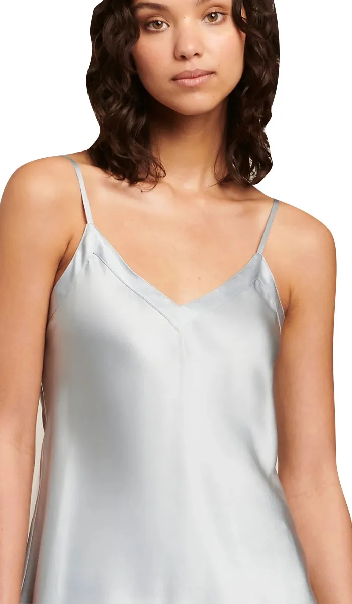 Ginia 100% Silk Camisole with V Neck in Pearl Blue 9615 SALE