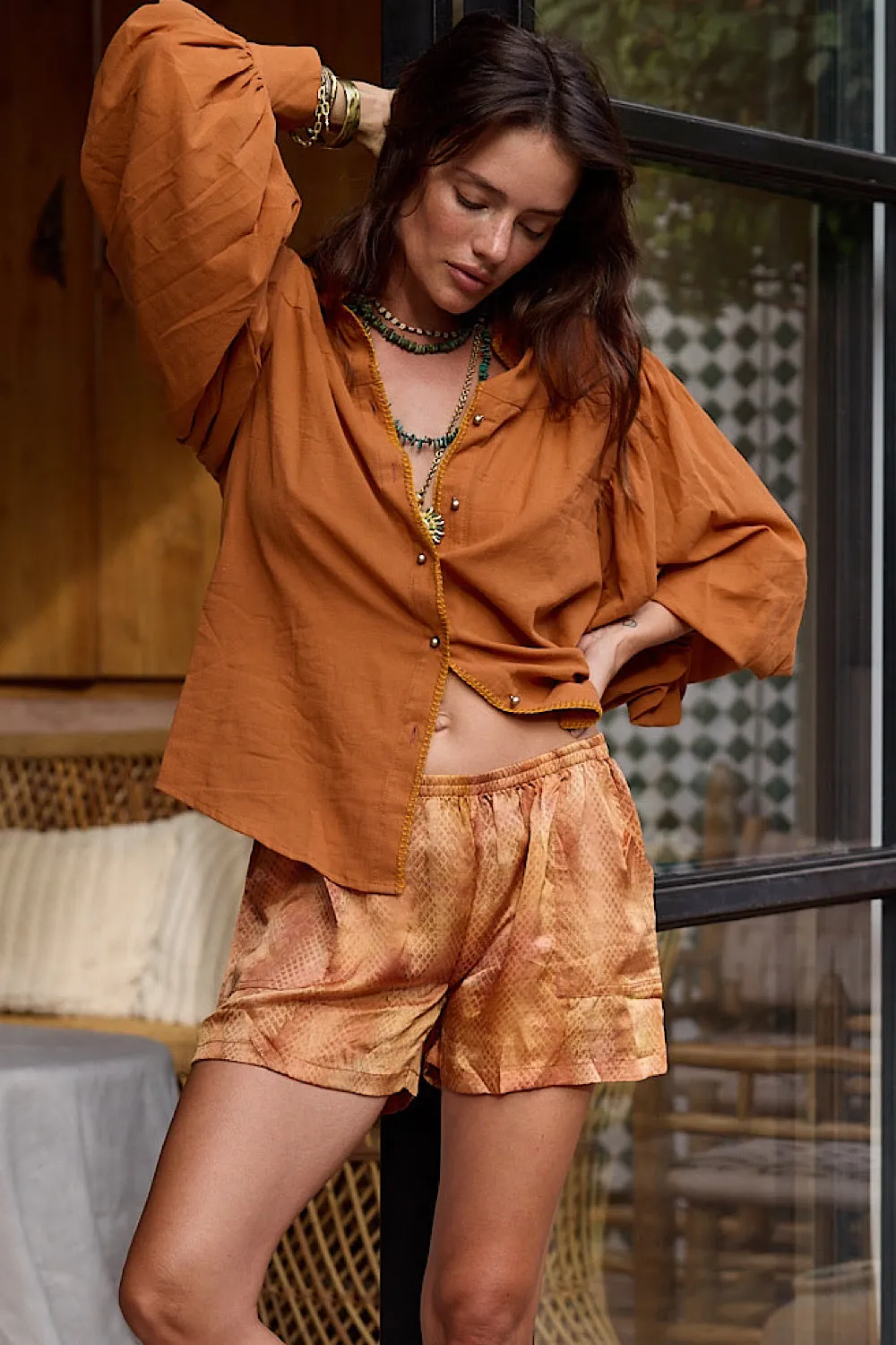 Golden Years Silk Shorts