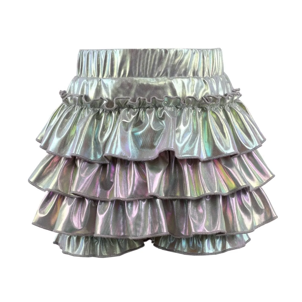 Hologram Ruffle Skort