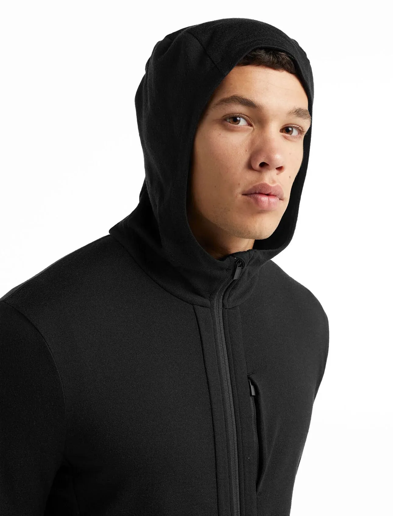 Icebreaker Mens Quantum III LS Zip Hoodie