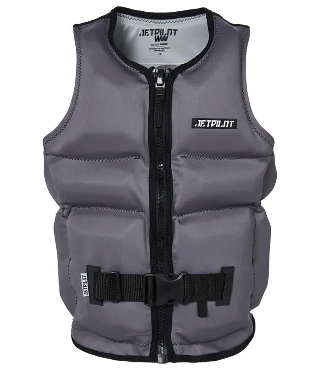 Jetpilot X1 Boys Neo Life Vest (2023) - Charcoal