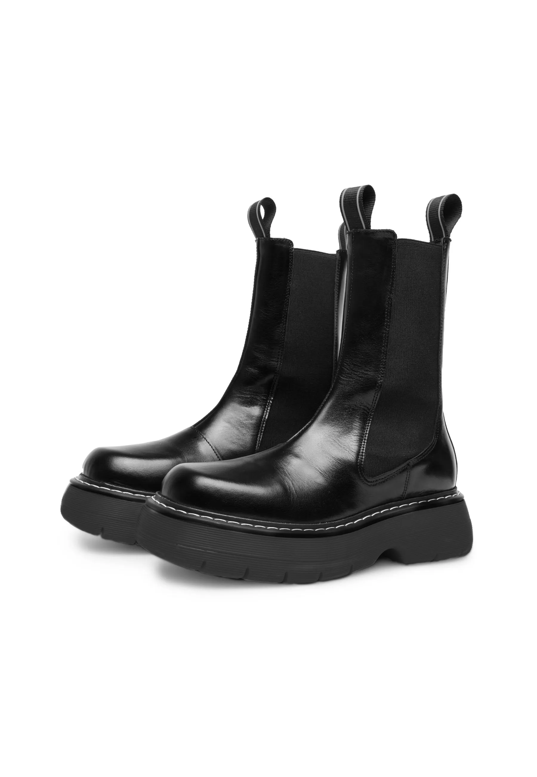 Joy All Black High Chelsea Boots