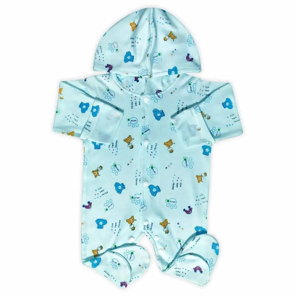 KIDS & BEBS® New Born Baby Romper baby suits for baby boy and baby girls ( blue , 0 - 3 months )