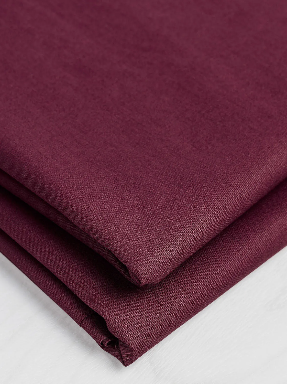 Lightweight Silky Cotton Poplin - Merlot