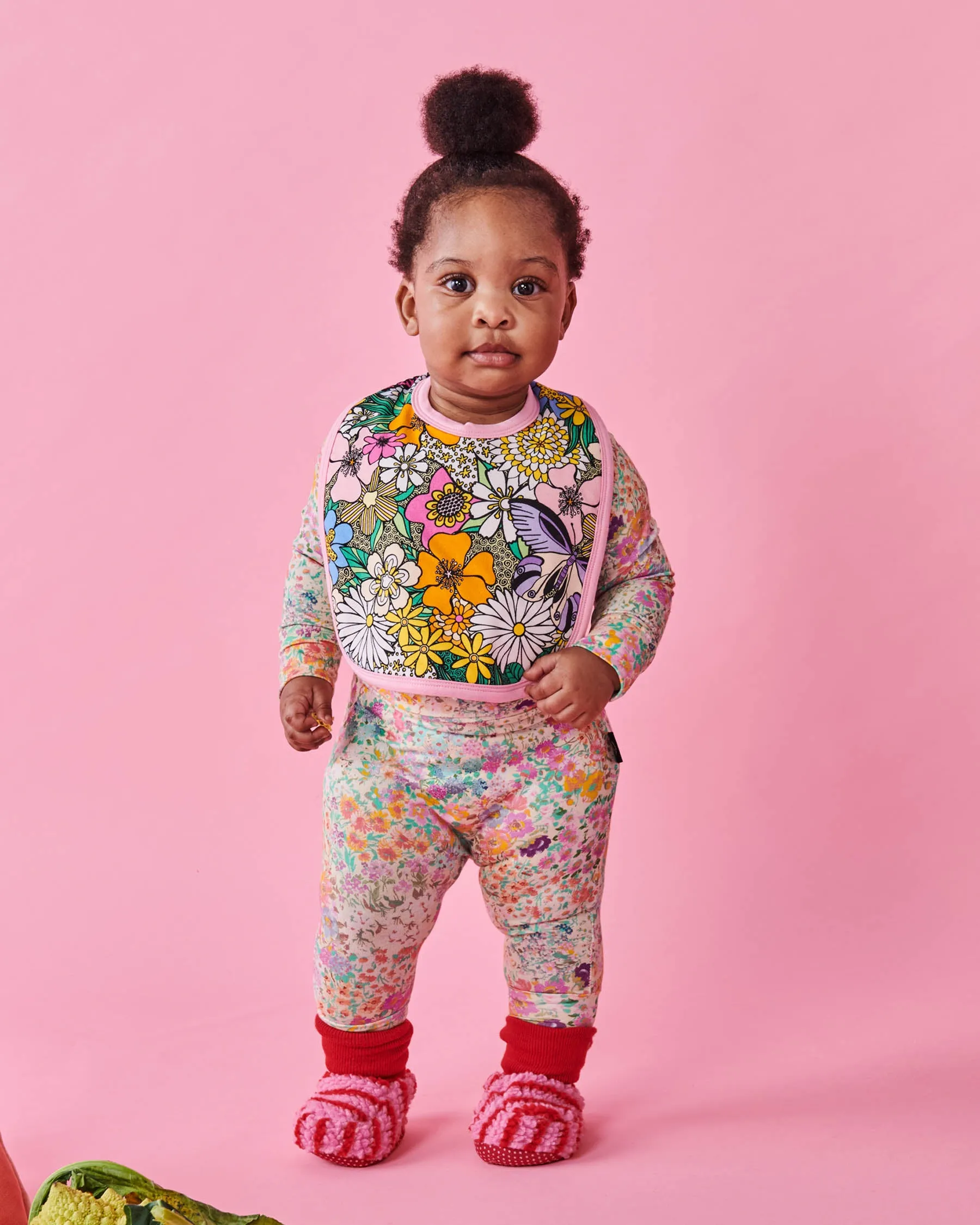 Little Bit Ditsy Organic Long Sleeve Romper