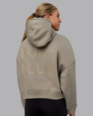 Love The Run Hoodie - Elephant-Soft Elephant