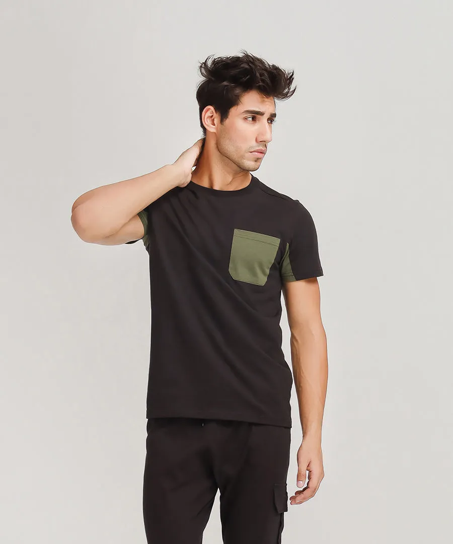 Men's Contrast Pocket T-Shirt