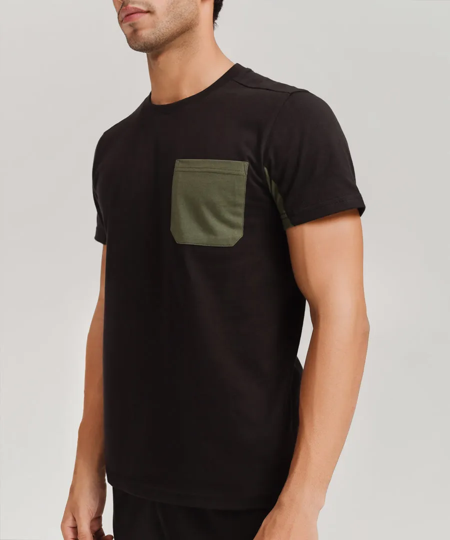 Men's Contrast Pocket T-Shirt