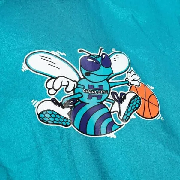 Mitchell & Ness Charlotte Hornets Undeniable Full Zip Windbreaker Teal - Purple