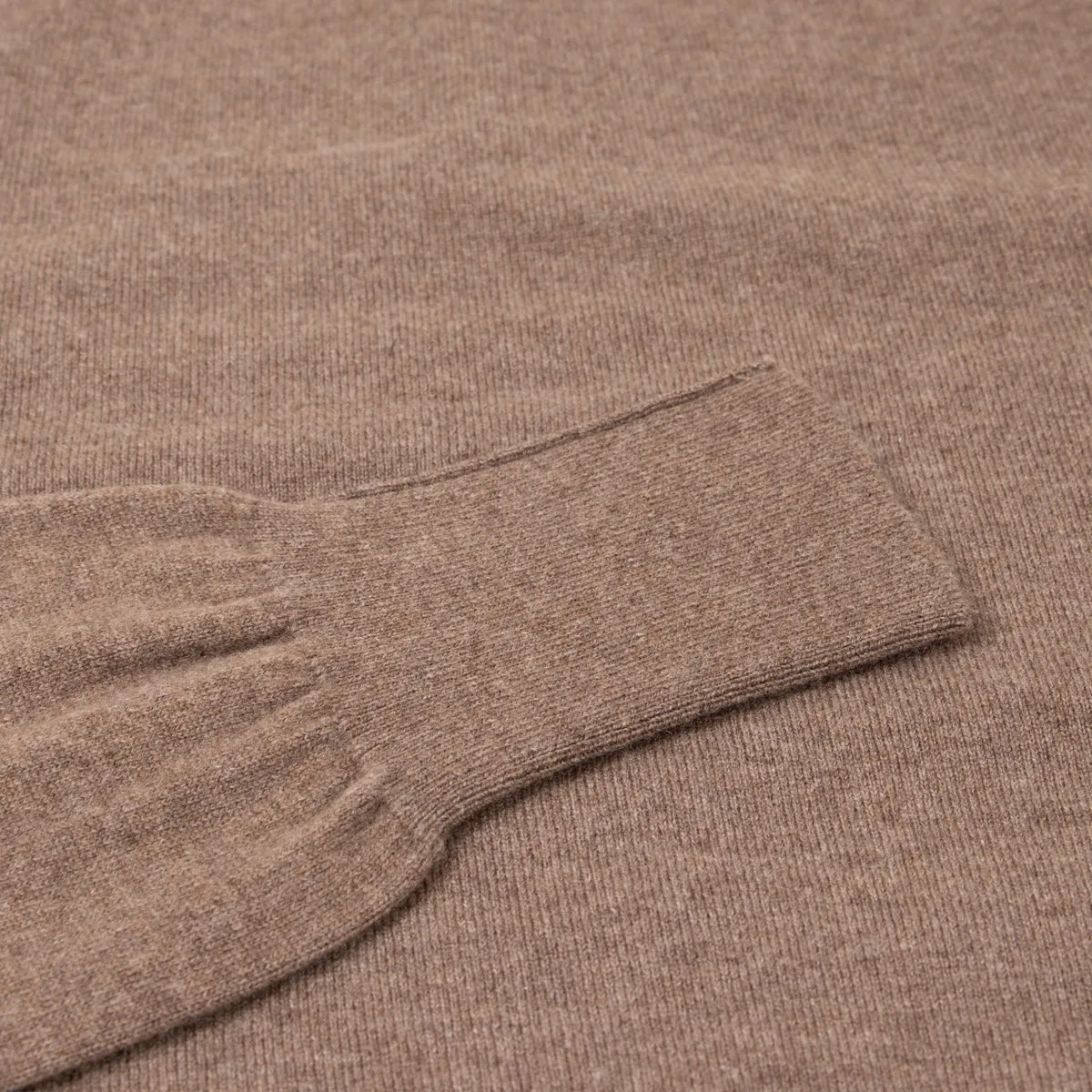 Mocha Brown Highclere Cashmere Crew Neck Sweater