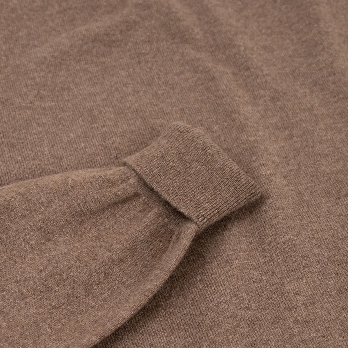 Mocha Brown Highclere Cashmere Crew Neck Sweater