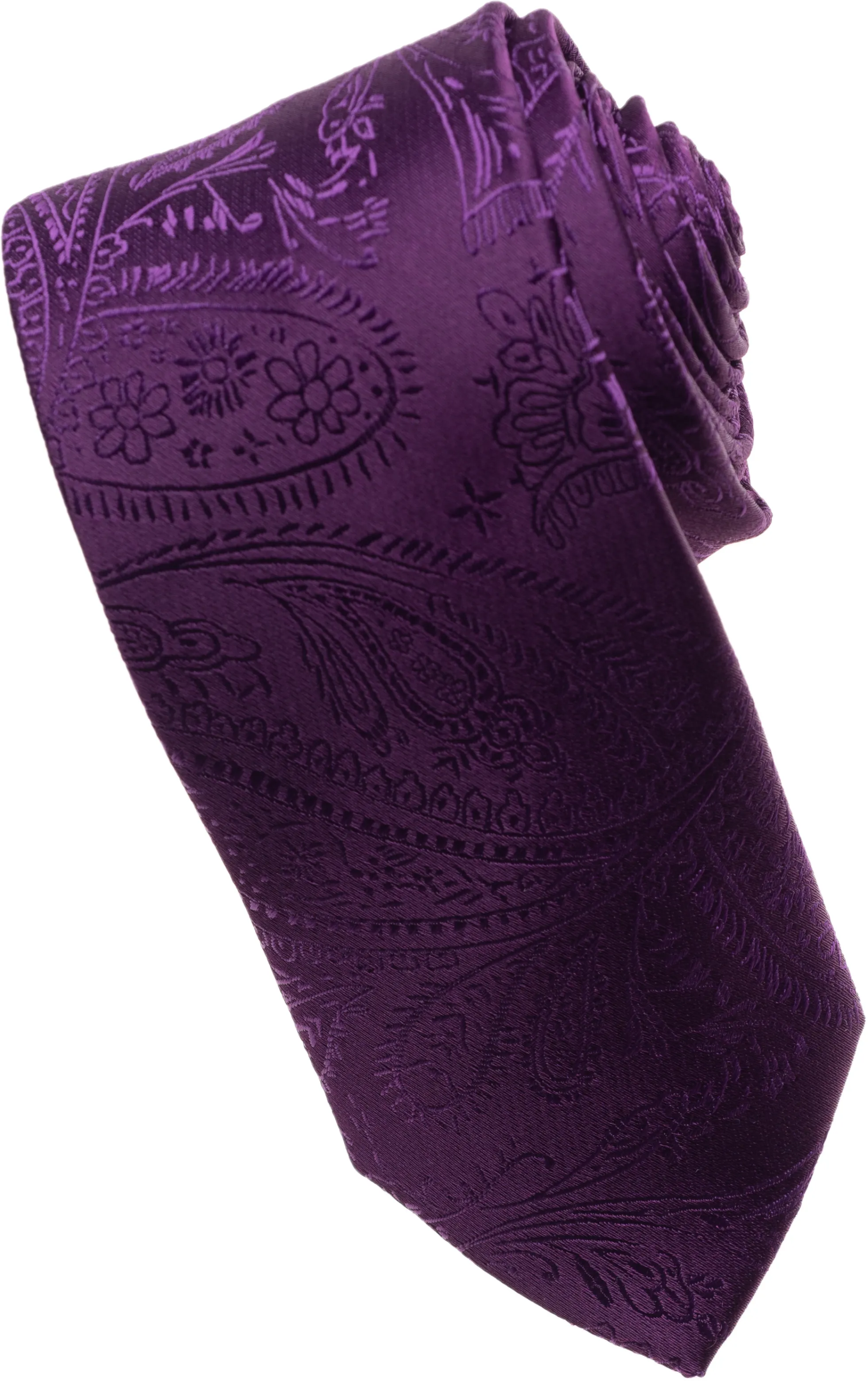 Navy Paisley Tone on Tone Necktie