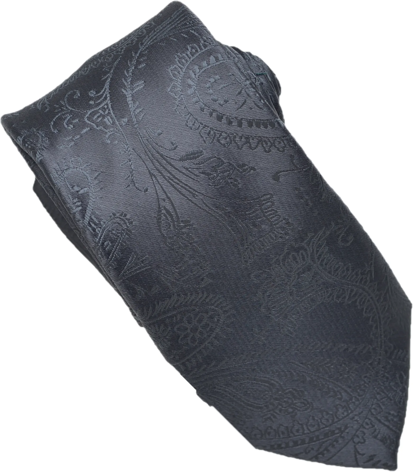 Navy Paisley Tone on Tone Necktie