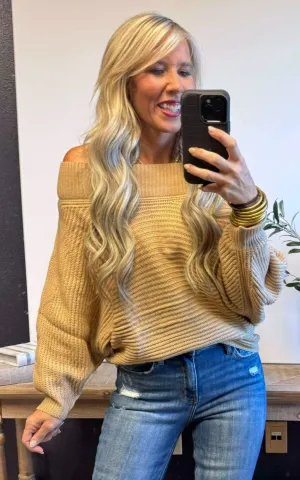 Off the Shoulder Sweater Top - Final Sale