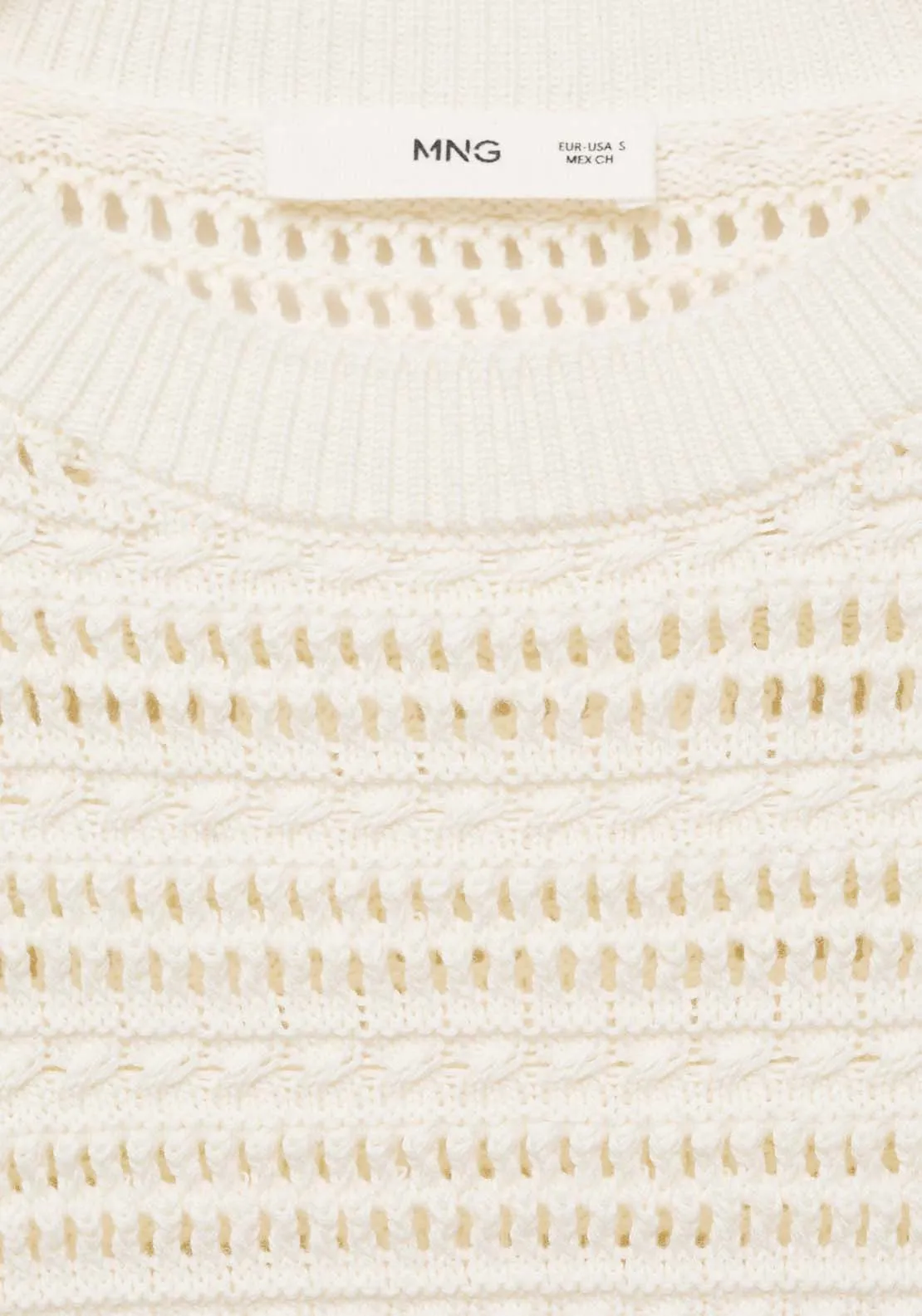 Openwork knit sweater - Light Beige