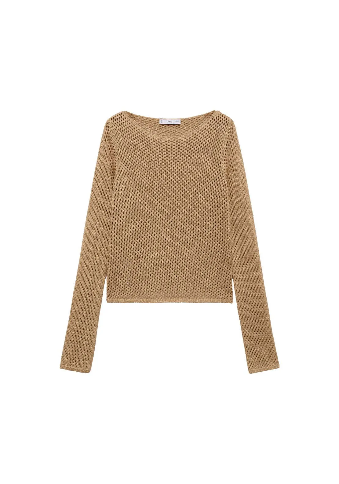 Openwork lurex sweater