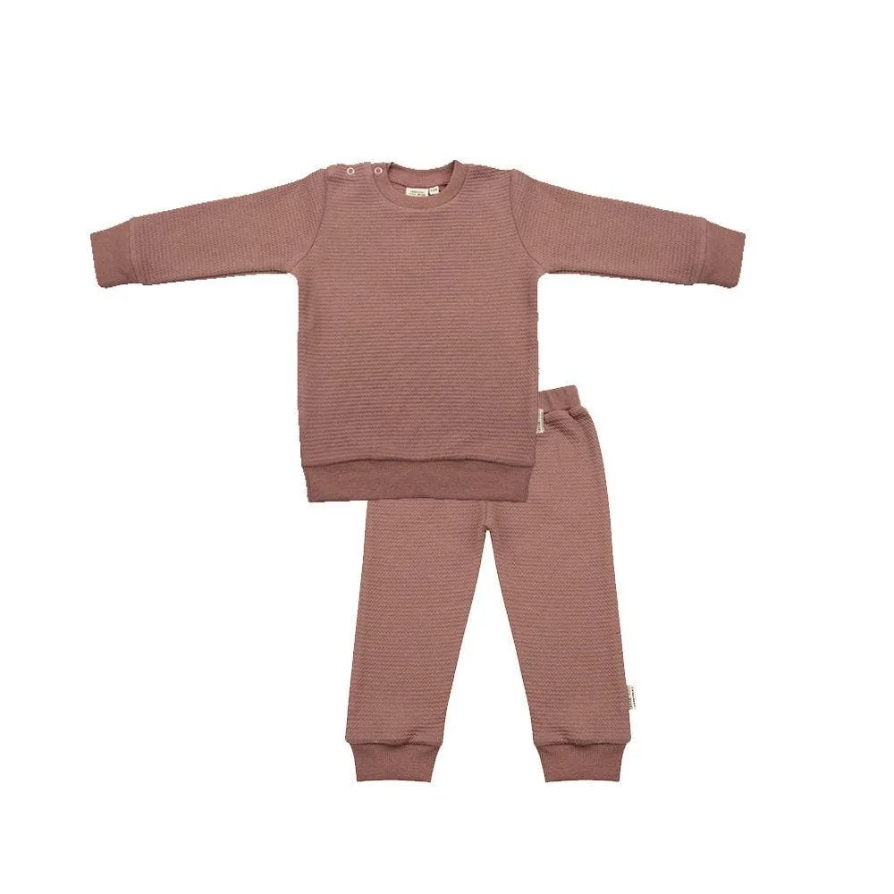 Organic Cotton Baby Pajamas - Burlwood