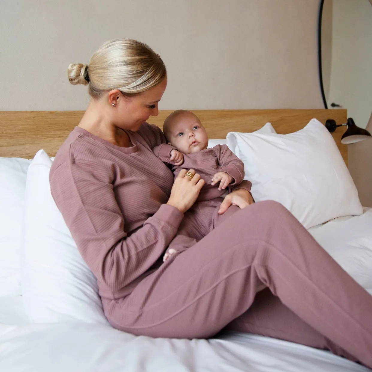 Organic Cotton Baby Pajamas - Burlwood