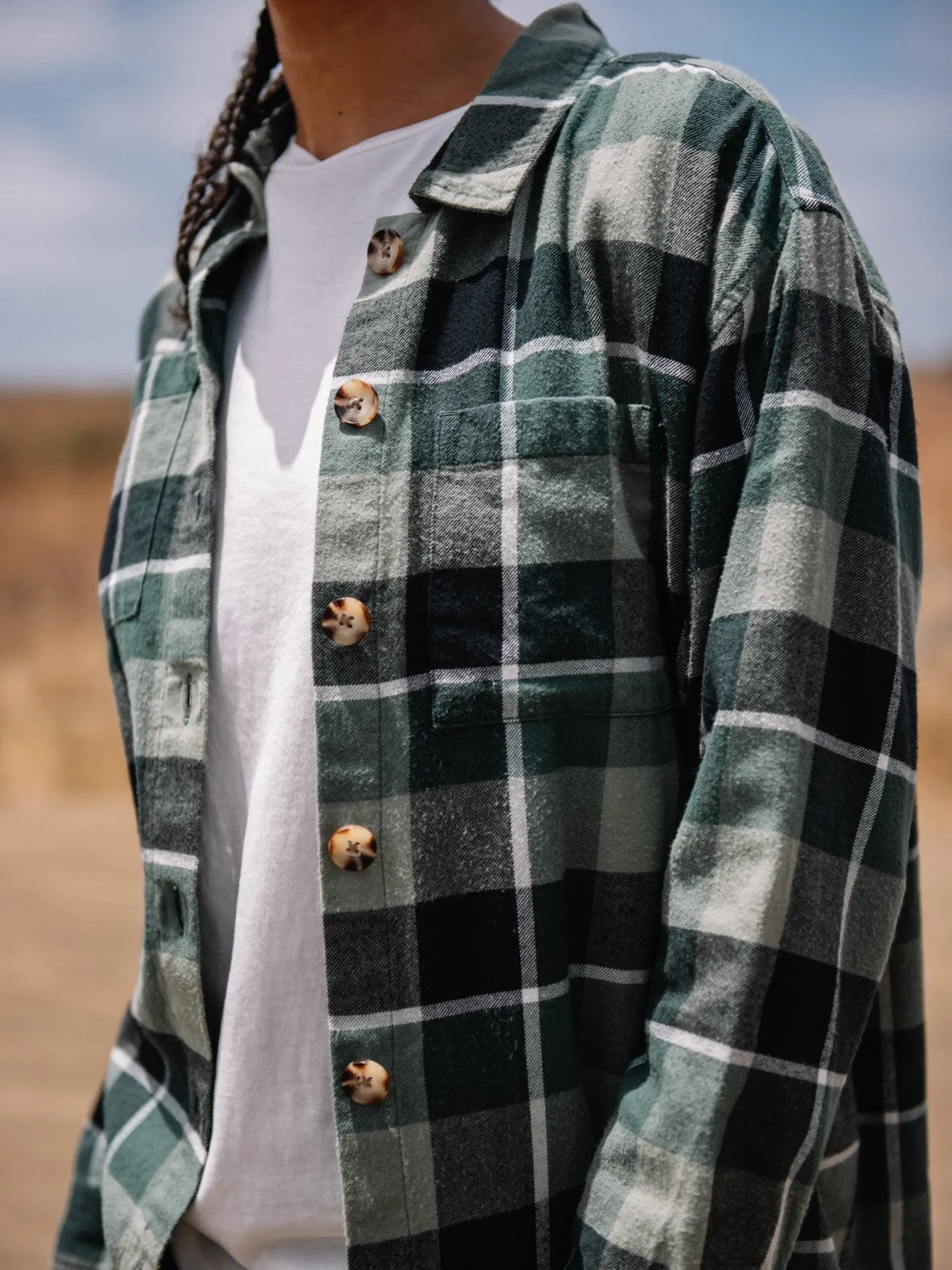 Oversize Me Flannel - Dark Pine