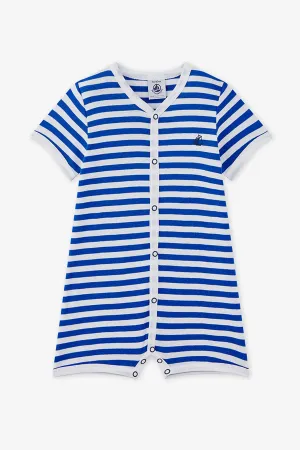 Petit Bateau Blue Stripe Romper