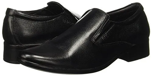 Red Chief Slip On Non-Lace Up | Men's Formal Shoes for Office | Black | PU Sole