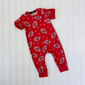 Red Football Romper