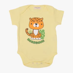 Roar Yellow - Cotton Romper for Babies