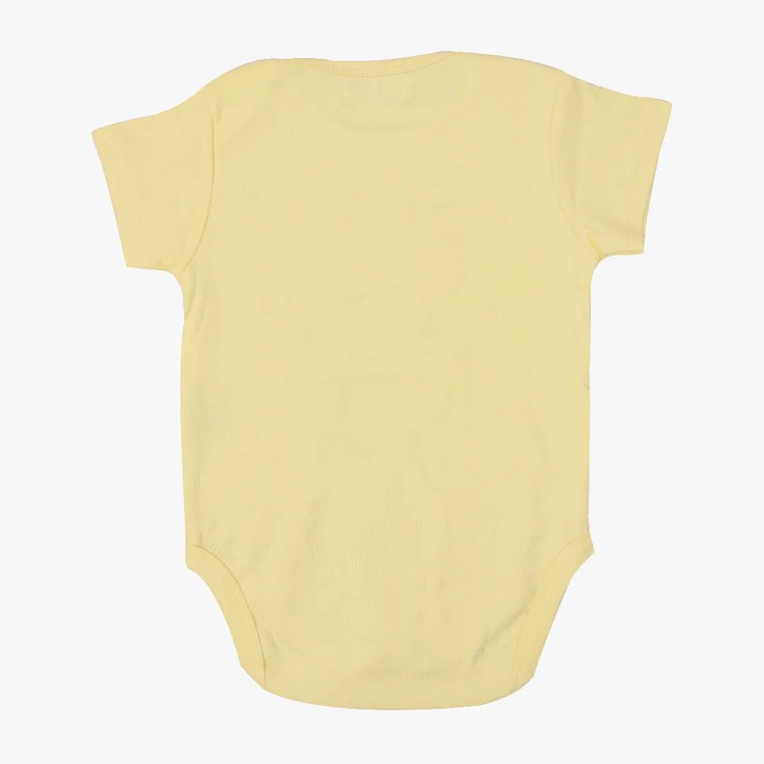 Roar Yellow - Cotton Romper for Babies