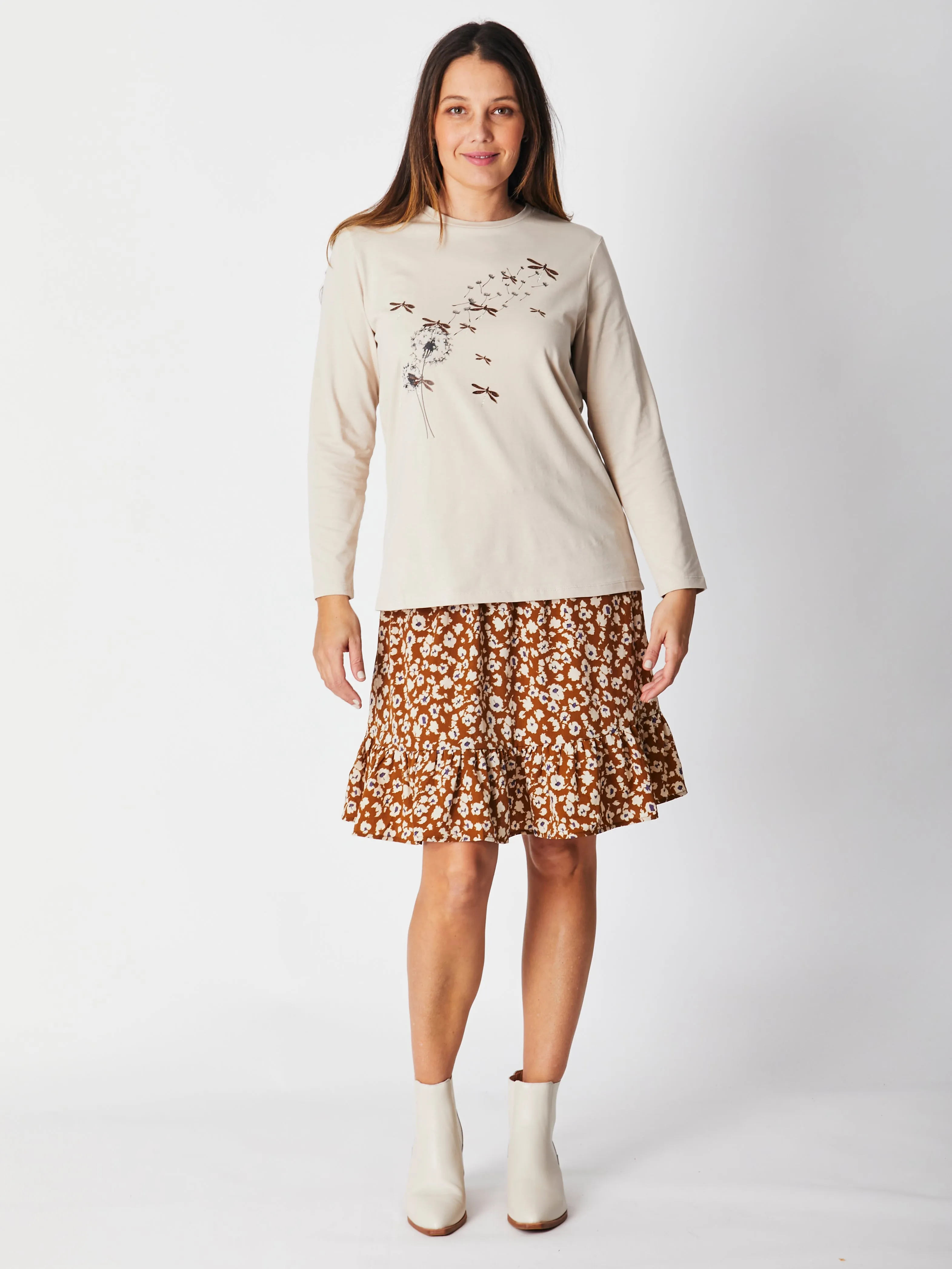 ROLLA SKIRT - Camel 28246 - sw