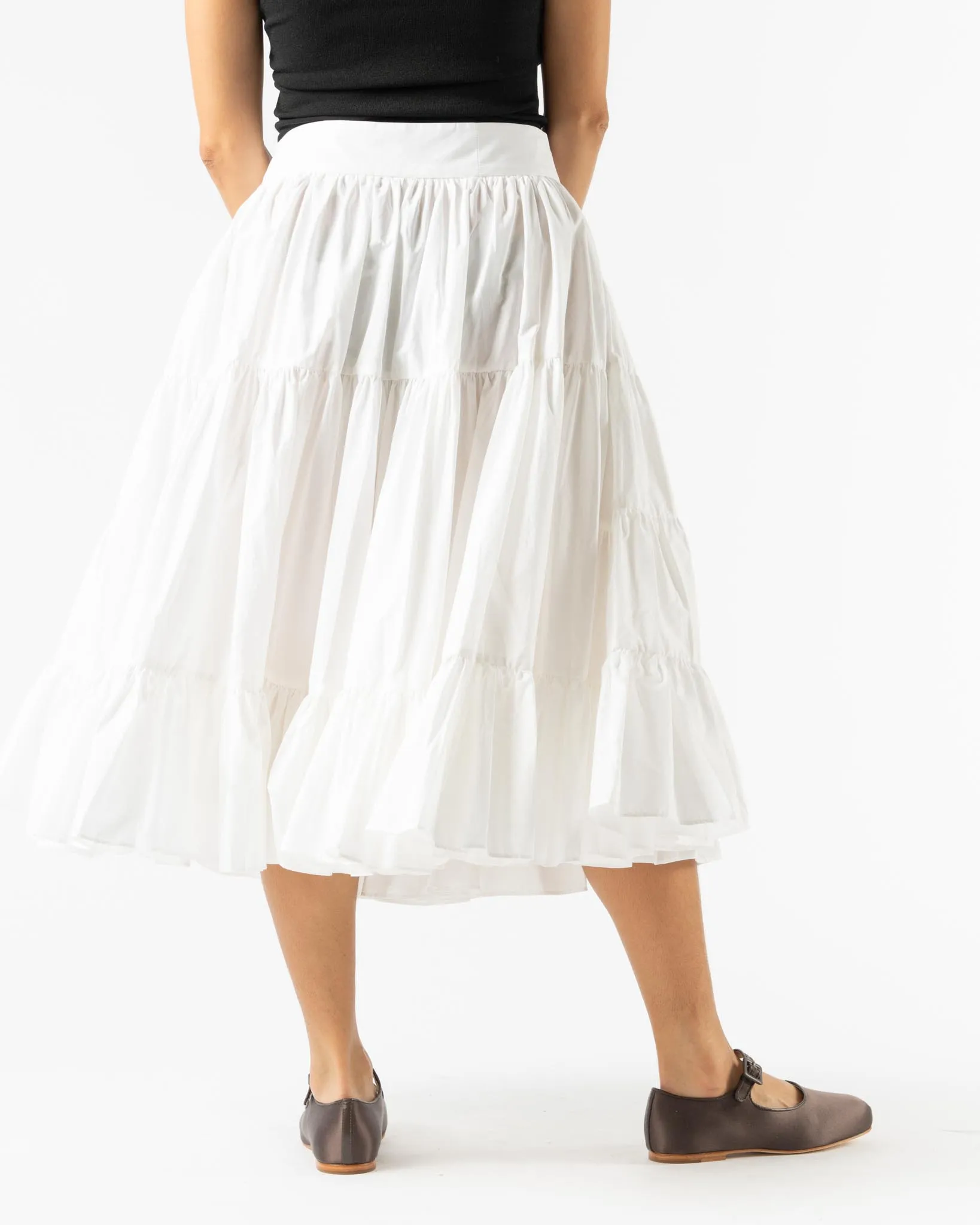 Sandy Liang Hetti Skirt in White