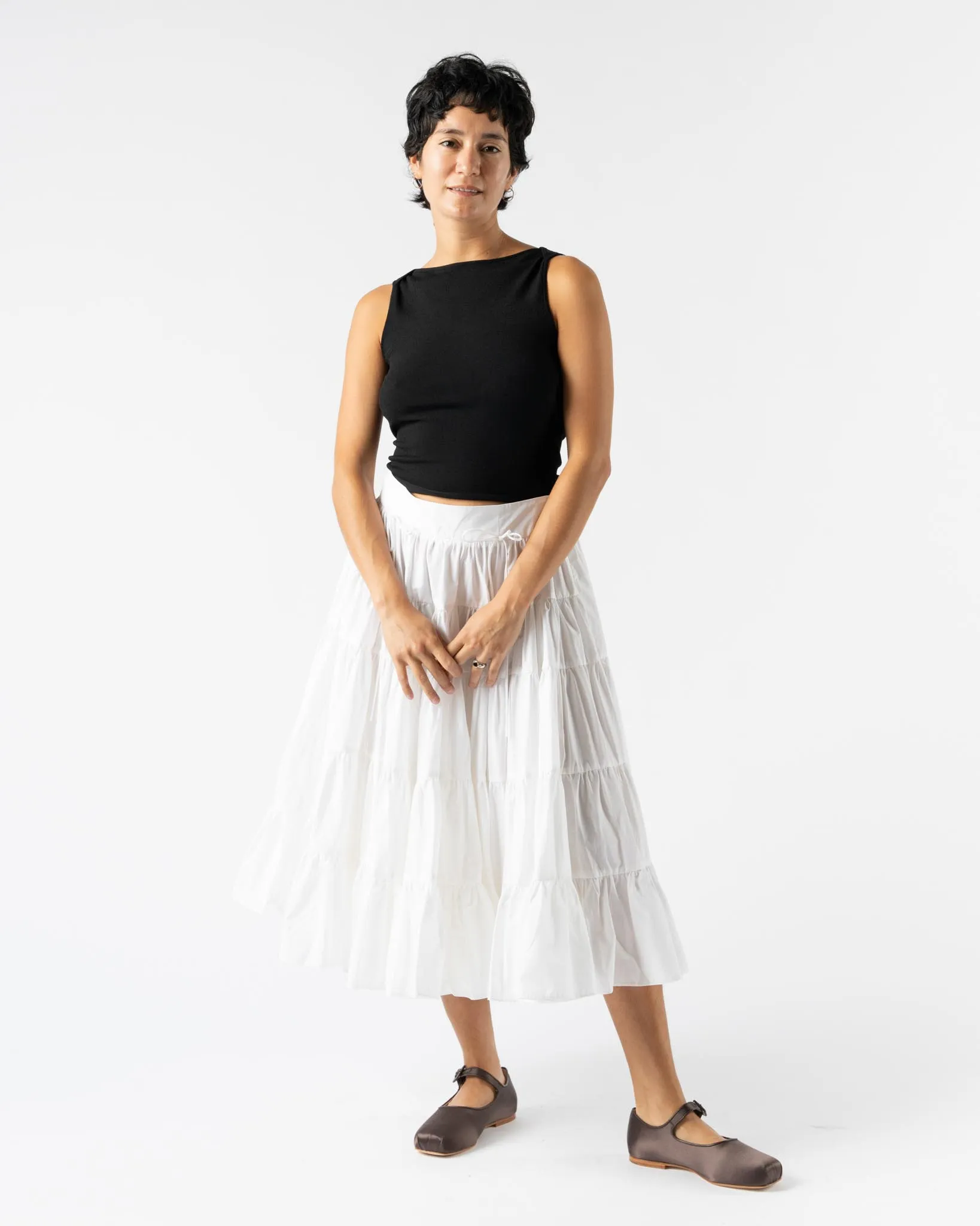 Sandy Liang Hetti Skirt in White