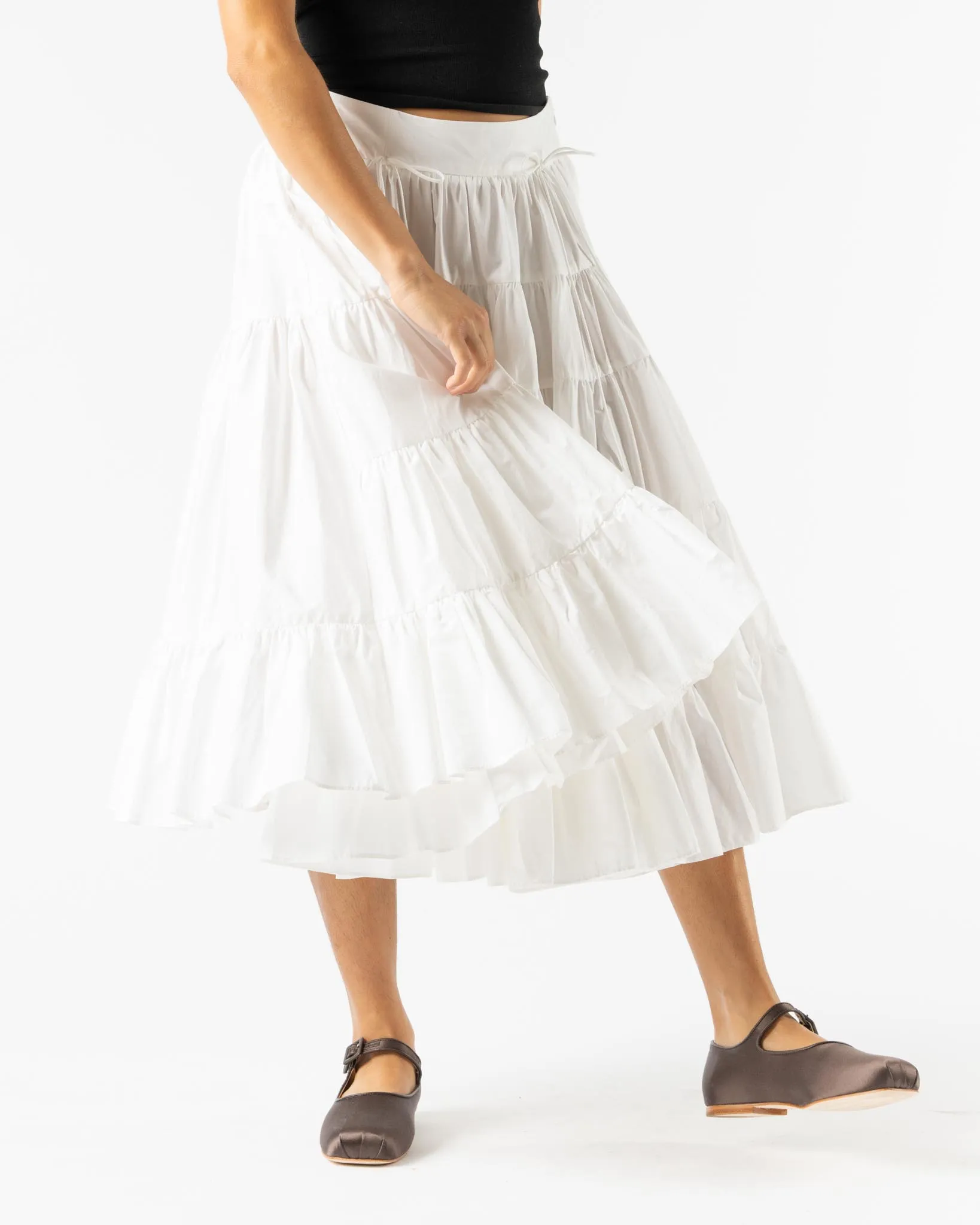 Sandy Liang Hetti Skirt in White