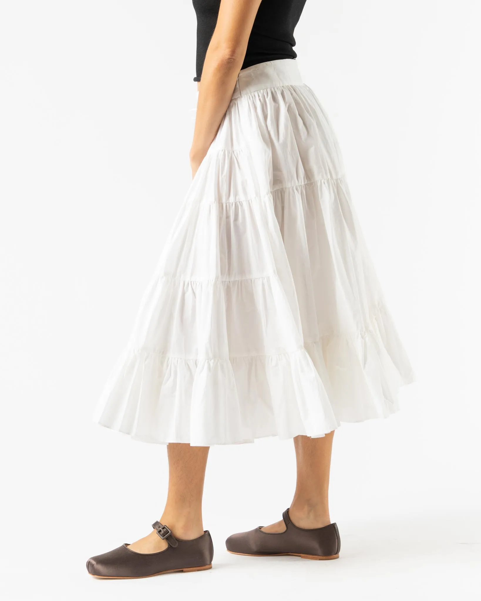 Sandy Liang Hetti Skirt in White