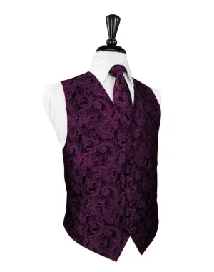 Sangria Tapestry Tuxedo Vest