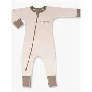 Sapling Child Zip Romper (Oatmeal Dumpling)