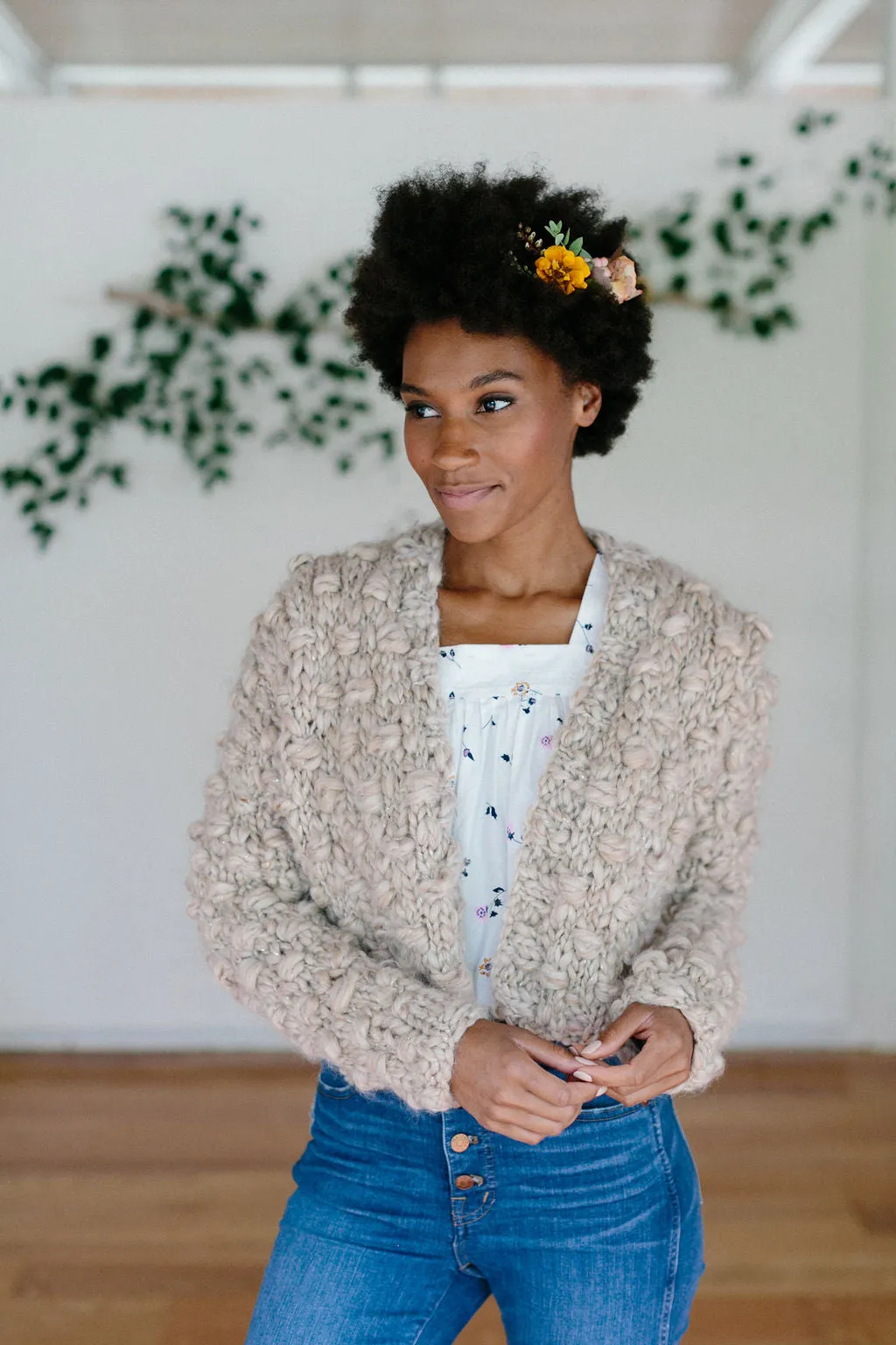 Snowfall Bobble Cardi