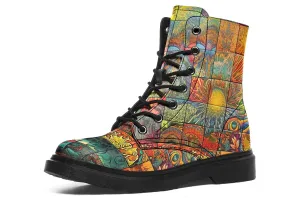 Sunny Blotter Combat Boots